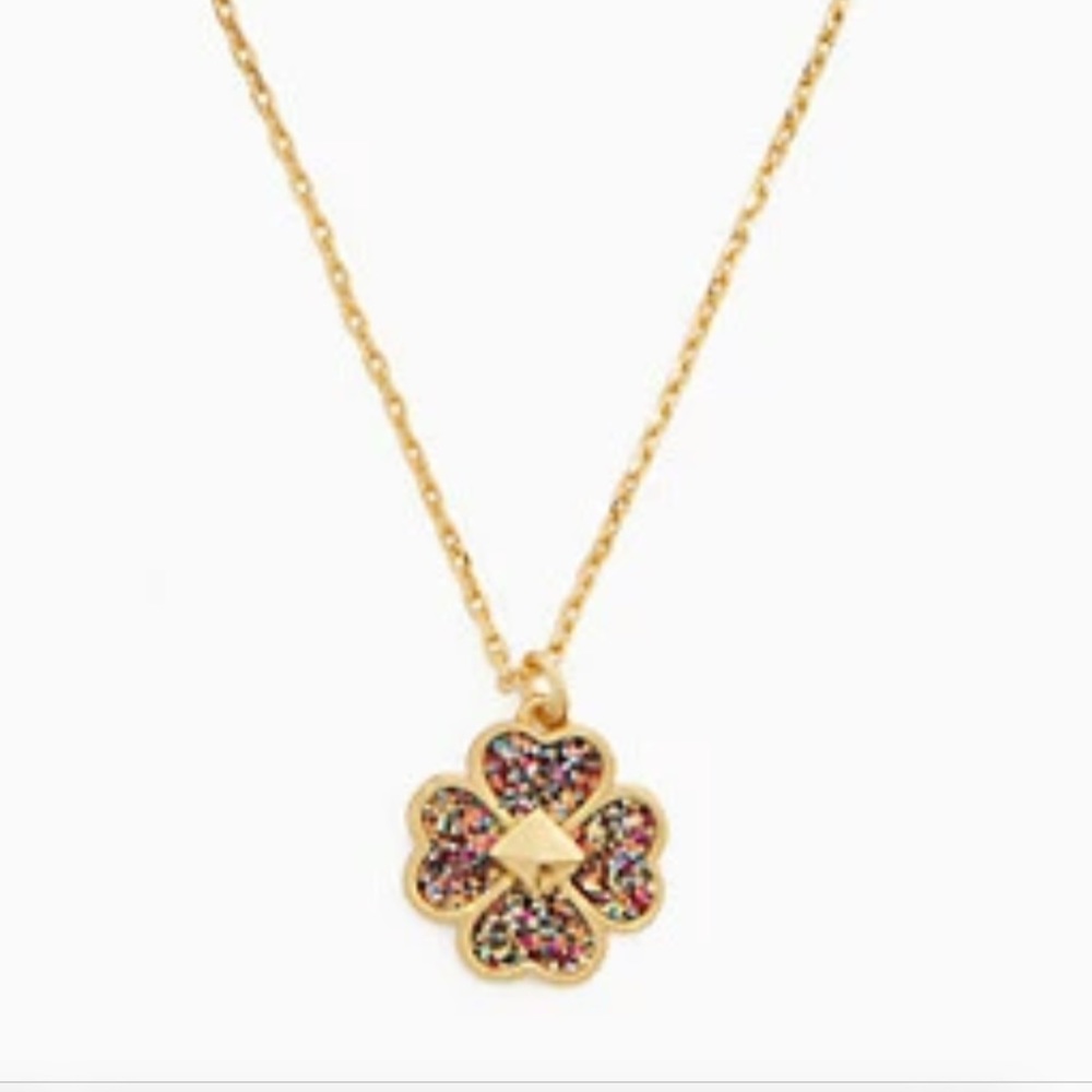 Kate Spade Glitter Enamel Mini Necklace💜💜💜
